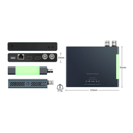 SCIENCE IMAGE NDI Mini HD Codificador Decodificador 3G-SDI HDMI 2160p30 OLED 2-Pack