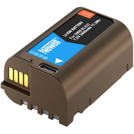 Newell DMW-BLK22 Batería para Cámara USB-C 2400mAh con Indicador LED