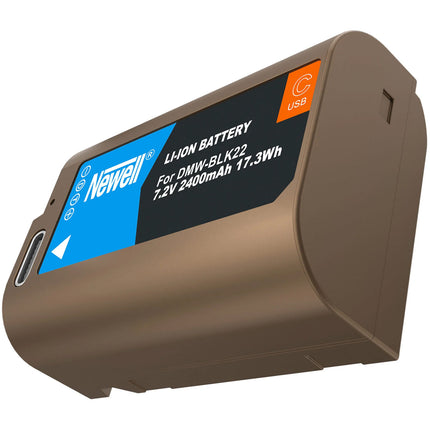 Newell DMW-BLK22 Batería para Cámara USB-C 2400mAh con Indicador LED