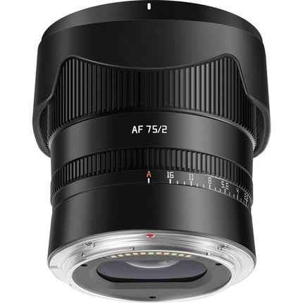TTArtisan AF 75mm f2 Lente para FUJIFILM X Full Frame Apertura f16