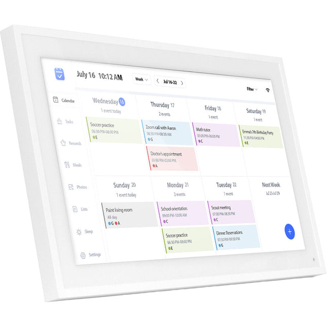 Aluratek 10.1" Marco Digital Calendario Wi-Fi 1080p 32GB
