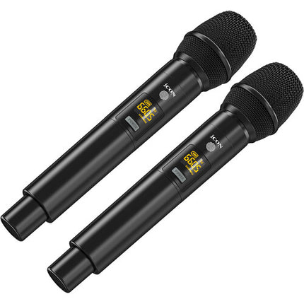 Icon Pro Audio WM 3.2 Sistema microfonico inalàmbrico cardioide 164 pies alcance 2 micròfonos mano
