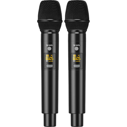 Icon Pro Audio WM 3.2 Sistema microfonico inalàmbrico cardioide 164 pies alcance 2 micròfonos mano