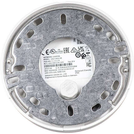 Hanwha Vision QNV-C8013R Cámara Domo IP Exterior 5MP 3mm 82ft IR