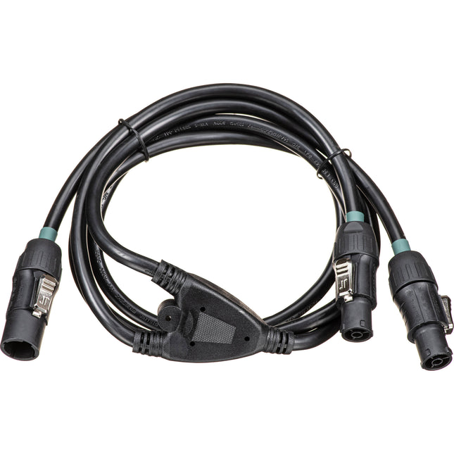 Blizzard powerCON TRUE1 Cable Y de 6 pies con conector macho y doble hembra