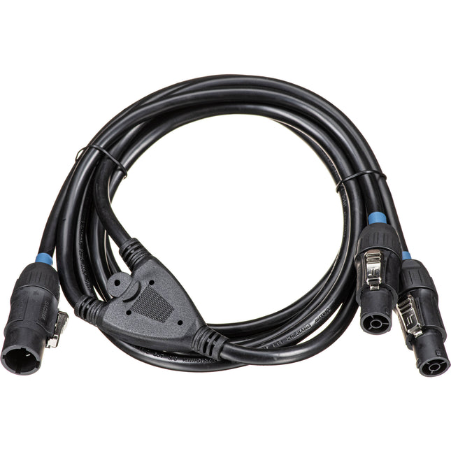 Blizzard cable de alimentación powerCON TRUE1 macho a doble hembra 3 conectores 3 metros