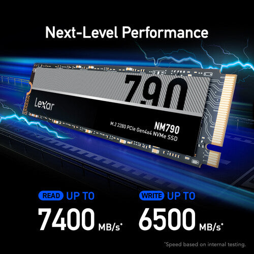 Lexar 8TB NM790 SSD Interno PCIe 4.0 M.2 2280 7400MB/s Lectura