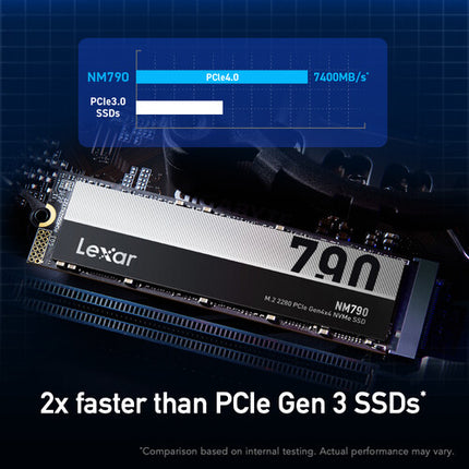 Lexar 8TB NM790 SSD Interno PCIe 4.0 M.2 2280 7400MB/s Lectura