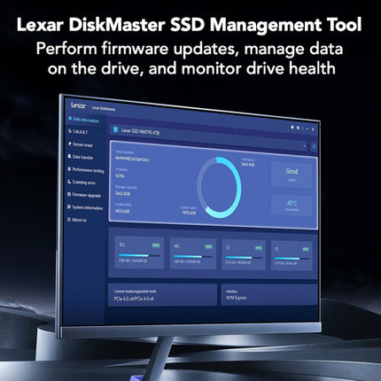 Lexar 4TB NQ780 SSD interna M.2 PCIe 4.0 2280 7000 MB/s lectura
