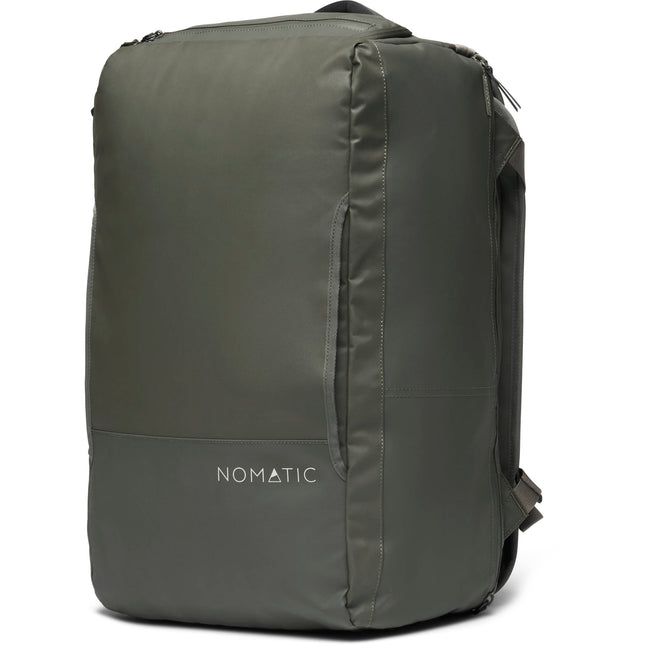 Nomatic Travel Bag V2 Bolso de Viaje Olive 40L con Compartimento para Laptop 15" y Cinturón Removible