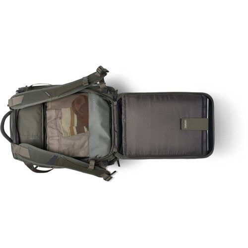 Nomatic Travel Bag V2 Bolsa de viaje oliva 30L con cinturón de cintura desmontable