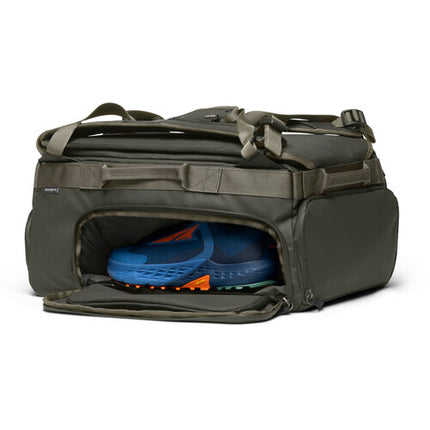 Nomatic Travel Bag V2 Bolsa de viaje oliva 30L con cinturón de cintura desmontable