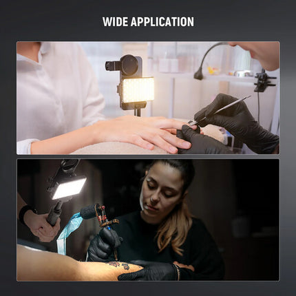 Neewer Basics BL120B Luz LED Clip-On para Selfie con Filtro CPL 52mm y Trípode