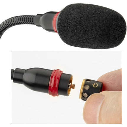 Senal MXGN-18C Micrófono Condensador de Cuello de Ganso 18" con Base Integrada y Panel Táctil Silencioso
