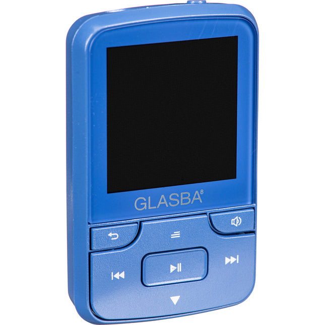 Samvix GLASBA Reproductor MP3 Deportivo 8GB Bluetooth Azul