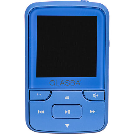 Samvix GLASBA Reproductor MP3 Deportivo 8GB Bluetooth Azul
