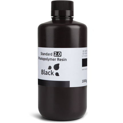 ELEGOO Standard Resin V2.0 Resina para Impresora 3D 1kg Negra alta precisión bajo encogimiento