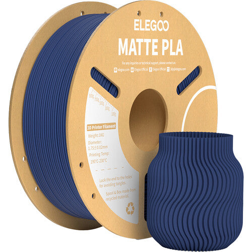ELEGOO Filamento PLA Mate 1.75mm 1kg Azul Marino para Impresoras 3D