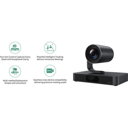 Yealink SmartVision 80 Cámara PTZ 4K Zoom Óptico 20x Panorámica Quad-Lente