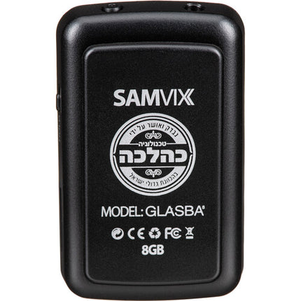 Samvix GLASBA Reproductor MP3 Deportivo 8GB Bluetooth Negro