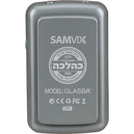 Samvix GLASBA Reproductor MP3 Deportivo 8GB Bluetooth Gris