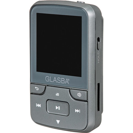 Samvix GLASBA Reproductor MP3 Deportivo 8GB Bluetooth Gris