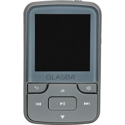 Samvix GLASBA Reproductor MP3 Deportivo 8GB Bluetooth Gris