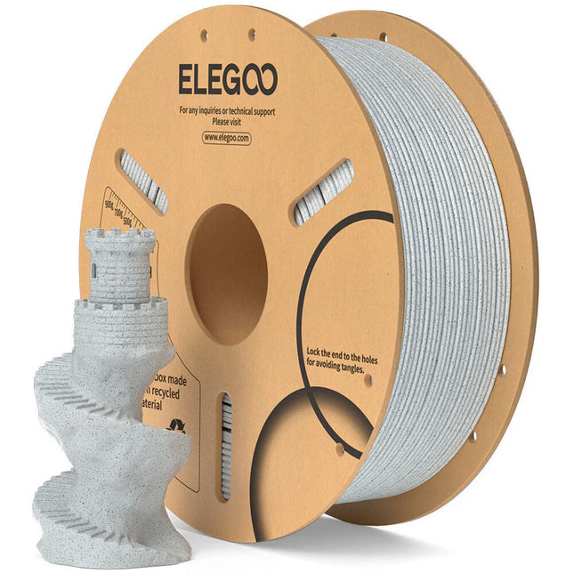 ELEGOO Filamento PLA 1.75mm 2.2 lb Mármol para Impresoras 3D FDM