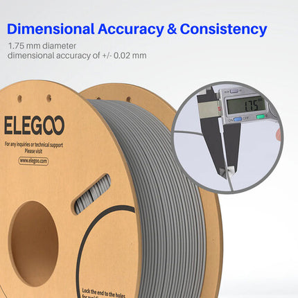 ELEGOO Filamento PLA 1.75mm 2.2 lb Beige para Impresoras 3D FDM