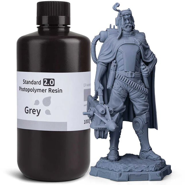 Resina estándar ELEGOO V2.0 1kg Gris alta precisión y curado rápido