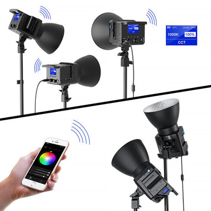 Sokani X100 Luz LED Bi-Color para Video 3070 Lux 2800-10000K con Kit Completo