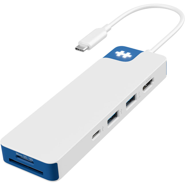 HYPER HyperDrive Flex Hub USB-C 3.2 Gen 1 8 Puertos 4K 100W Azul