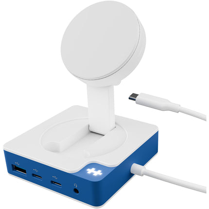 HYPER HyperDrive Flex MagCharge Dock USB-C 3.2 Gen 1 100W UHD 4K 60Hz Azul