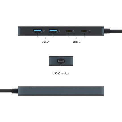 HYPER HyperDrive Flex Hub USB-C 4 Puertos 5 Gb/s Combo Compacto
