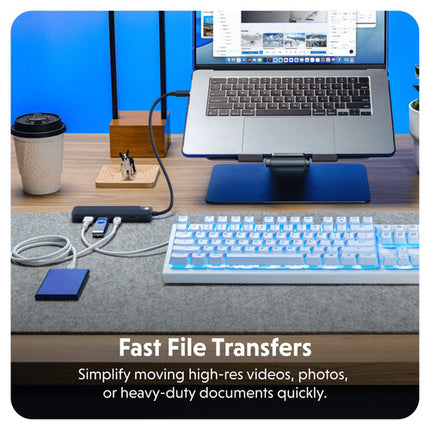 HYPER HyperDrive Flex Hub USB-C 4 Puertos 5 Gb/s Combo Compacto