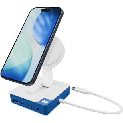 HYPER HyperDrive Flex MagCharge Dock USB-C 3.2 Gen 1 100W UHD 4K 60Hz Azul