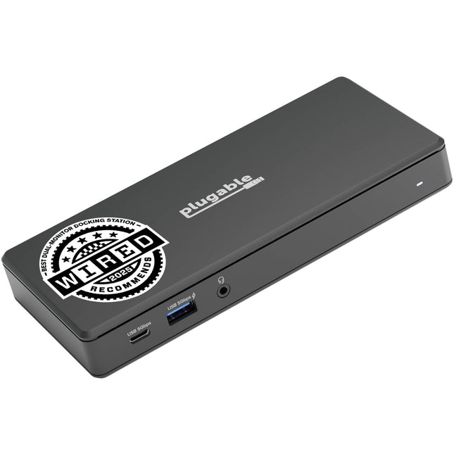 Plugable USB-C Estación de Acoplamiento Doble Pantalla 4K 65W PD