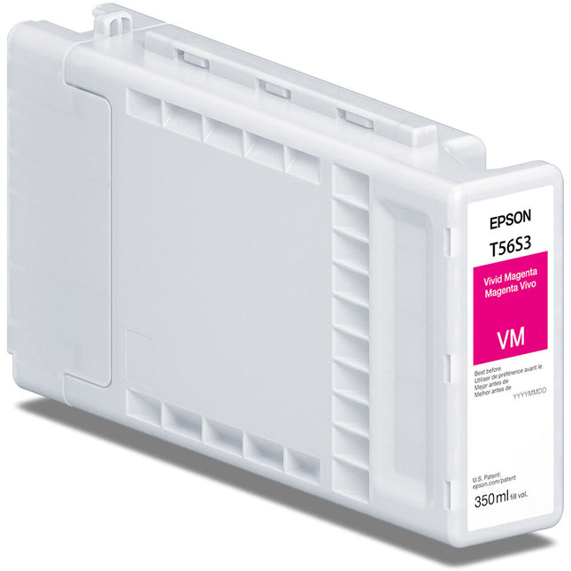 Epson T56S Cartucho de Tinta Magenta UltraChrome PRO10 350 mL para Impresora Fotográfica Wide-Format SureColor P7370 P9370