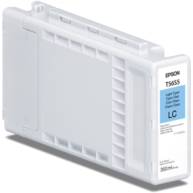 Cartucho de Tinta Epson T56S Light Cyan UltraChrome PRO10 350 mL para Impresoras Fotográficas de Gran Formato SureColor P7370 y P9370