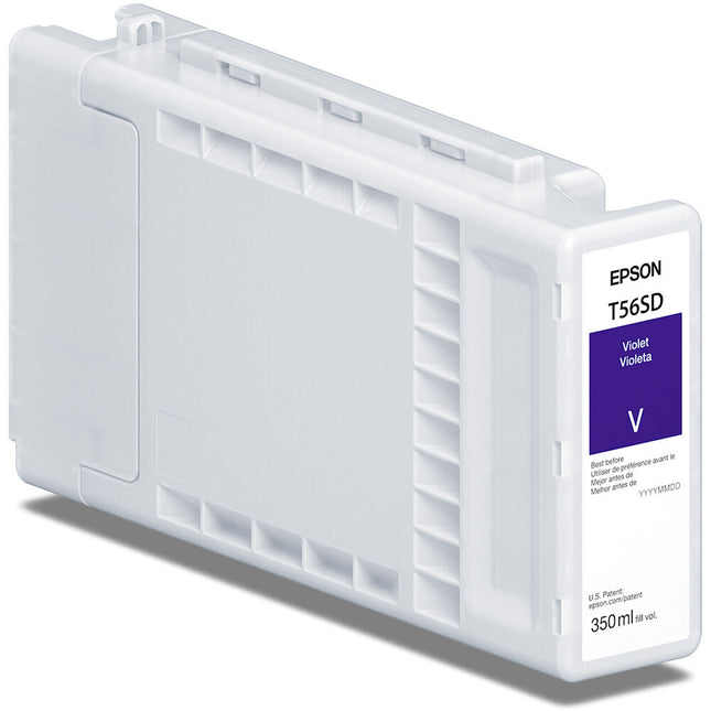 Epson T56S Cartucho de tinta UltraChrome PRO10 Violet 350 mL para impresoras fotográficas SureColor P7370 y P9370