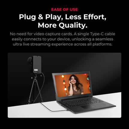 YoloLiv YoloCam S7 Cámara UHD 4K60 para Streaming con Kit de Estudio