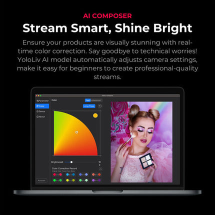 YoloLiv YoloCam S7 Cámara de Streaming UHD 4K60 Kit con Lente Lumix G 25mm