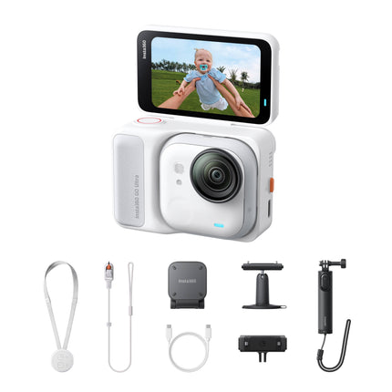 Insta360 GO Ultra Mini Cámara Acción 50MP 4K60 Acción Pod Blanco