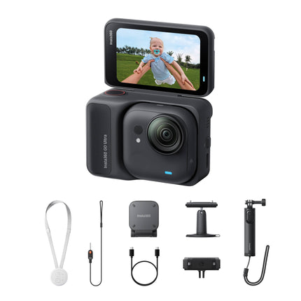 Insta360 GO Ultra Bundle Cámara de Acción 50MP 4K60 200min batería