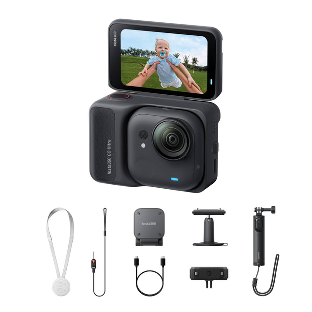 Insta360 GO Ultra Bundle Cámara de Acción 50MP 4K60 200min batería