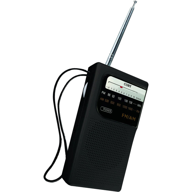 Radio Portátil Coby CR-203 AM FM con Antena Telescópica y Altavoz Integrado