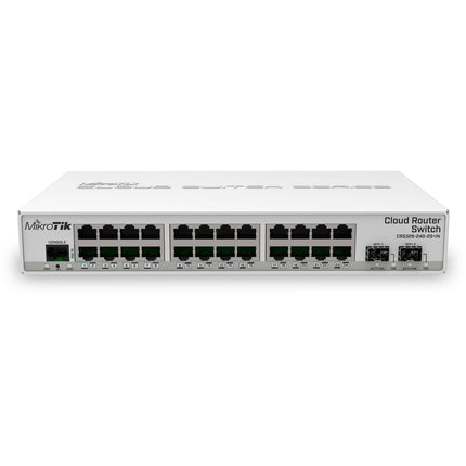 MikroTik CRS326-24G-2S+IN Switch Router Gestionado 24 Puertos Gigabit 2 Puertos 10G SFP+ PoE In