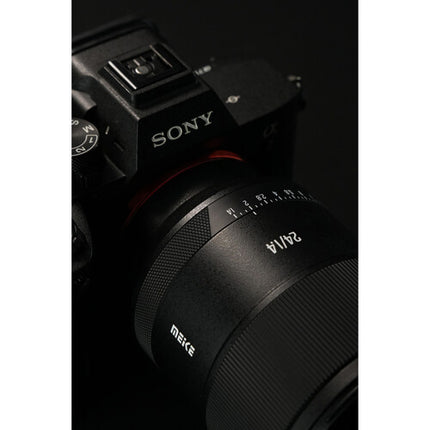 Meike 24mm f 1.4 AF Objetivo Sony E Full Frame 15 Elementos 72mm
