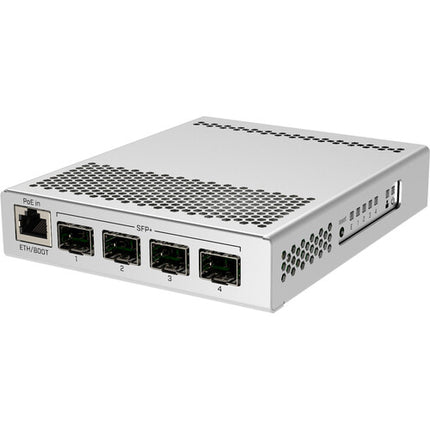 MikroTik CRS305-1G-4S+IN Switch Router gestionado 4 puertos 10G SFP+ 1 puerto Gigabit PoE