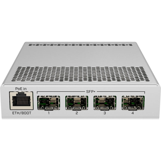 MikroTik CRS305-1G-4S+IN Switch Router gestionado 4 puertos 10G SFP+ 1 puerto Gigabit PoE